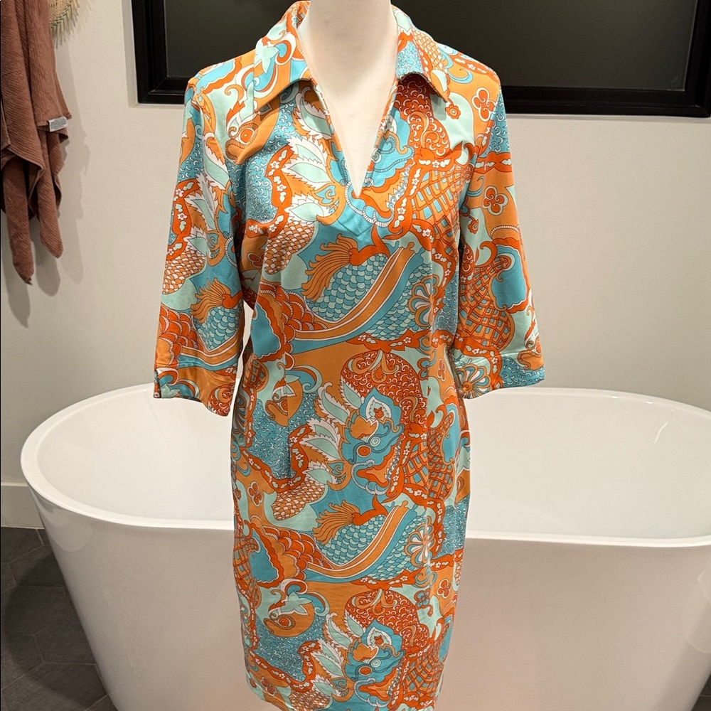 J. McLaughlin Printed Shift Dress